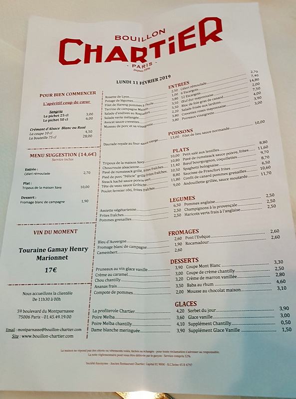 Bouillon Chartier à Montparnasse Escapades Amoureuses