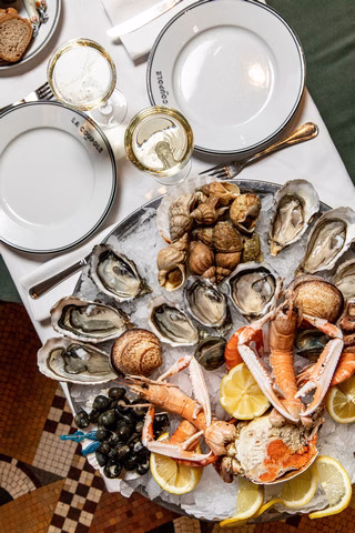 Plateau de fruits de mer frais