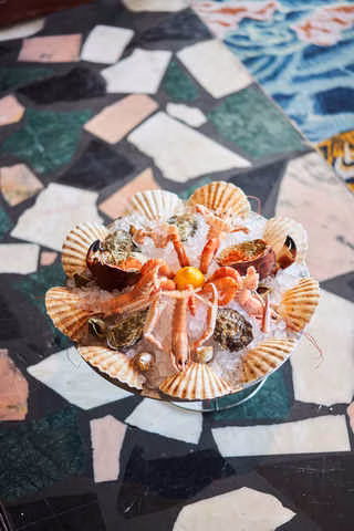 Plateau de fruits de mer frais