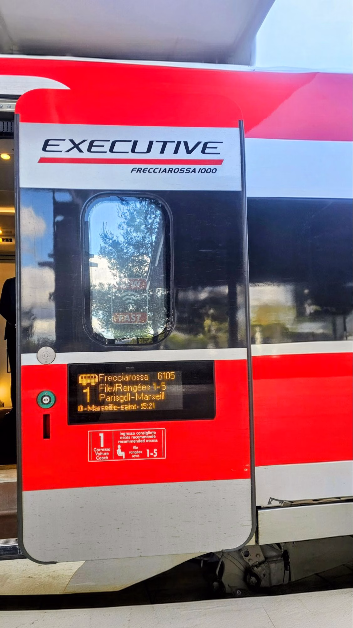 test-trenitalia-frecciarossa-paris-marseille classe executive