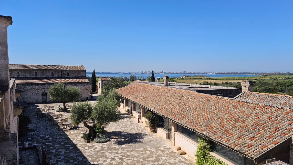 Vue panoramique sur la campagne dans les Pouilles